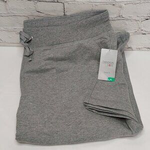 'DANSKIN NOW' LOOSE FIT FRENCH TERRY STRAIGHT-LEG ATHLEISURE PANTS in SP…
